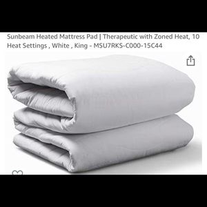 Sunbeam triple zone heated mattress pad, king